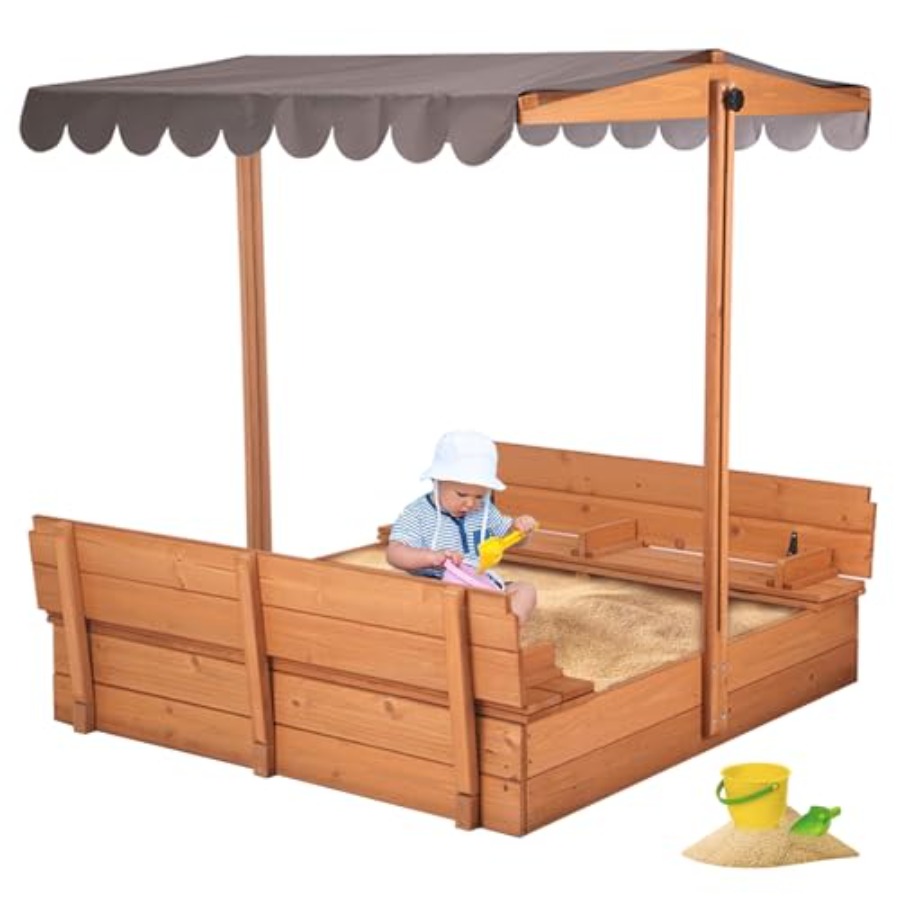 Kids Outdoor Bench Table - Mesa de arena para exteriores para
