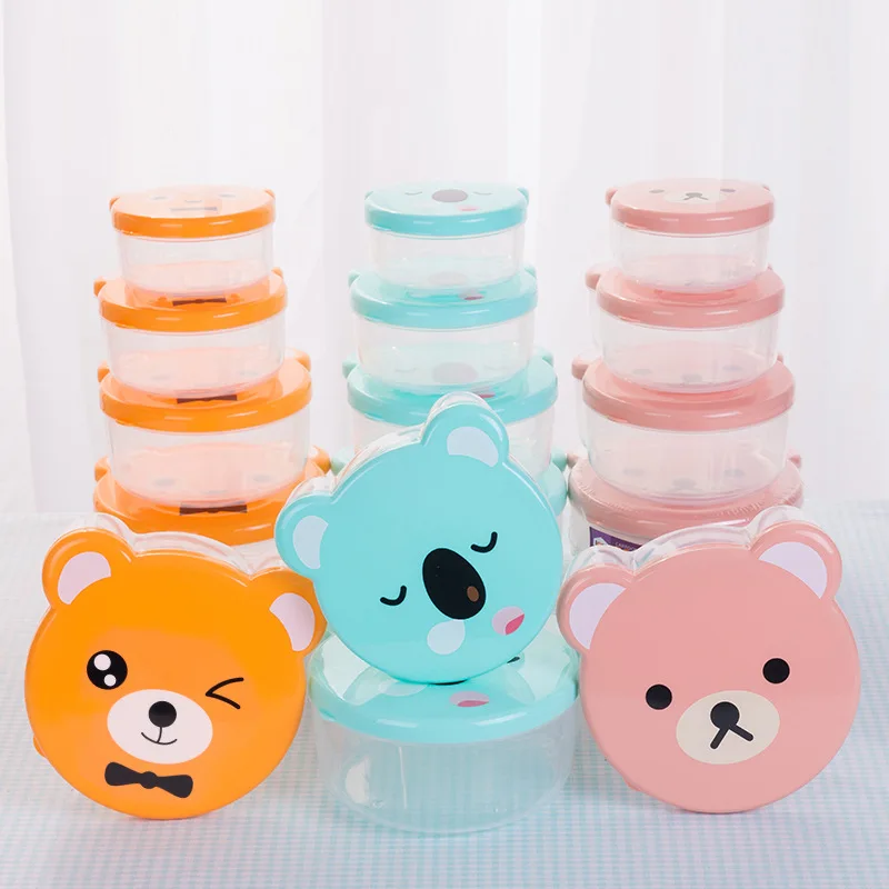 Kids.Outdoor Utensils - 4 unids/set caja Bento de plástico