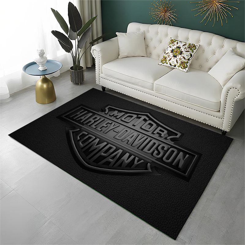 Kids Outdoor Area - Alfombra Antideslizante Retro H-Harleys Racing Moto