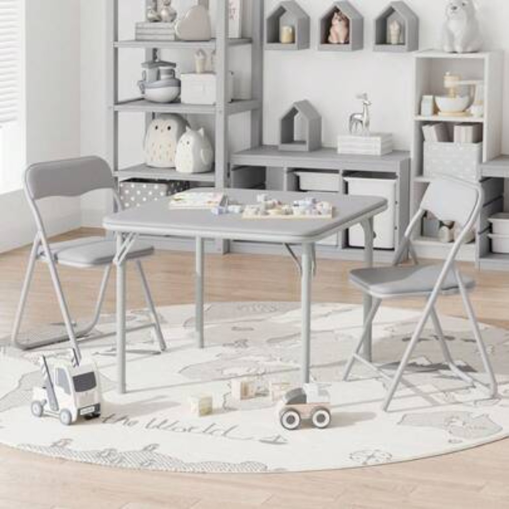 Kids Outdoor Chair And Table - Juego de Mesa y Sillas Plegables
