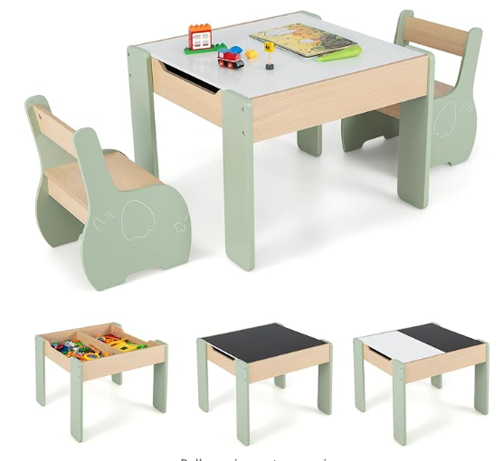 Kids Outdoor Chair And Table - Juego de Mesa y Sillas de