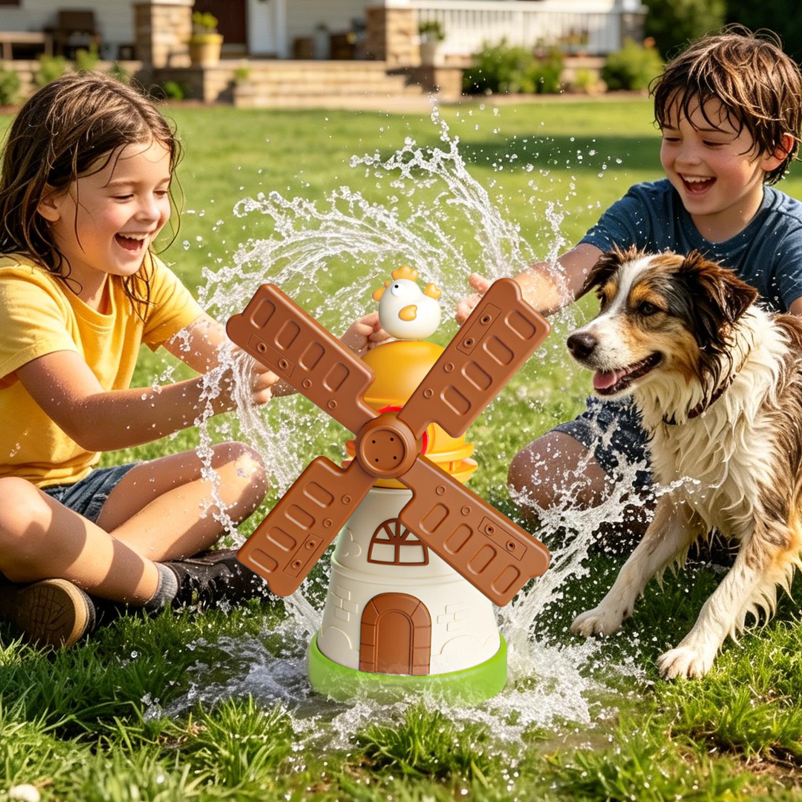 Kids Outdoor Yard Toys - Aspersor de Agua Giratorio con Forma