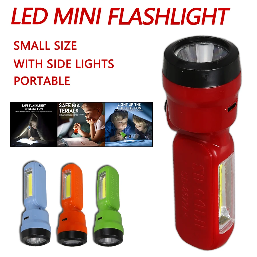 Kids Outdoor Gifts - Mini linterna para niños COB +