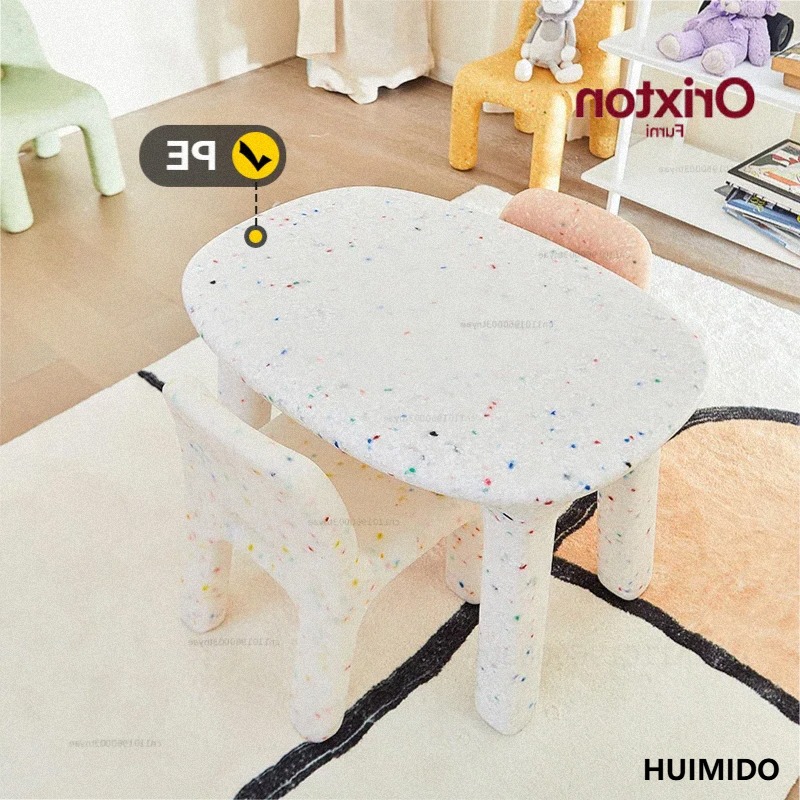 Kids Outdoor Chair Plastic - Juego de Mesa y Sillas de