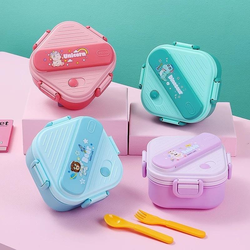 Kids.Outdoor Utensils - Lonchera Bento de 3 Compartimentos para