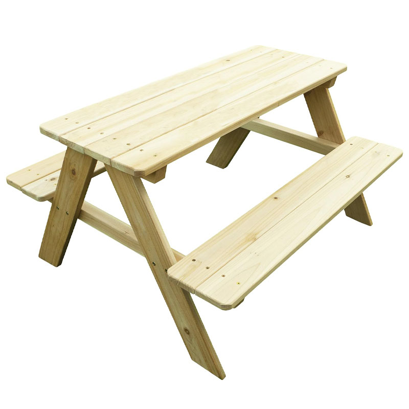 Kids Outdoor Bench Table - Mesa de Picnic Infantil de Madera