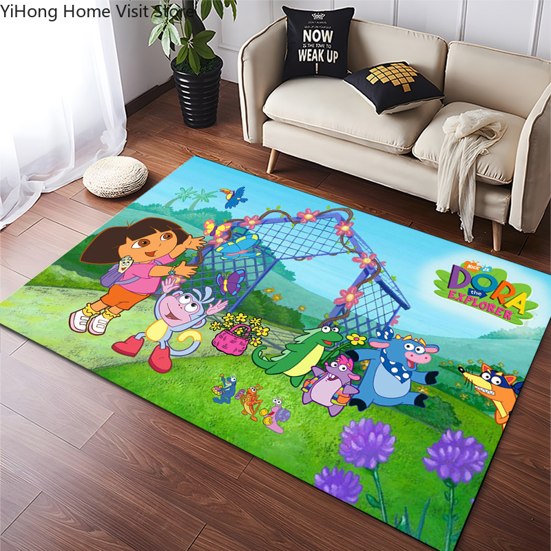 Kids Outdoor Chair And Table - Alfombra divertida de Dora la Exploradora,