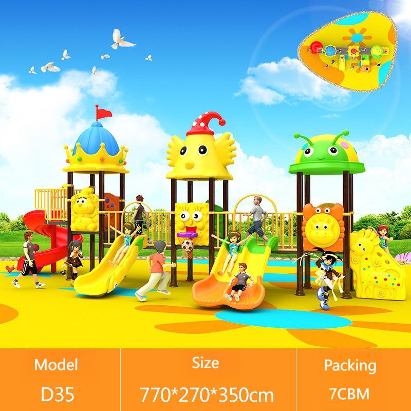 Kids Outdoor Swing Set With Slide - Equipo de Juegos Pequeño y Económico