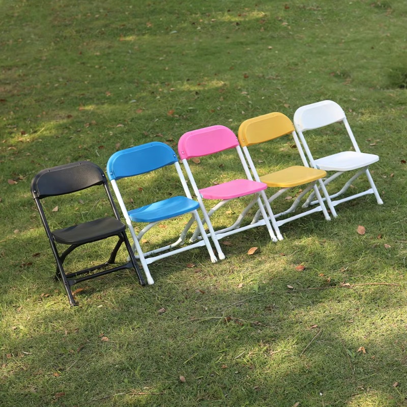 Kids Outdoor Chair Plastic - Silla Plegable de Acero y Plástico