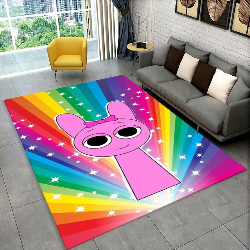 Kids Outdoor Area - Alfombra Antideslizante con Diseño de Música