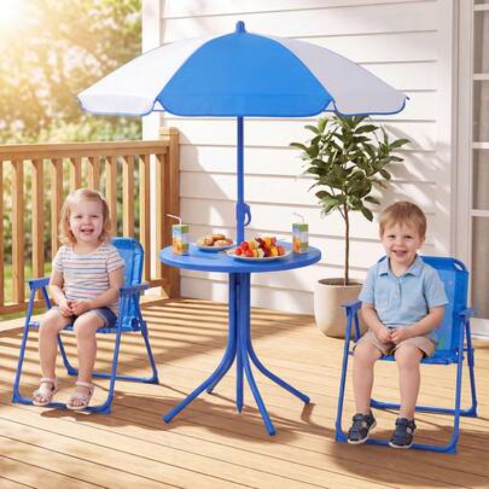 Kids Outdoor Chair And Table - Mesa de Picnic Infantil para Exteriores