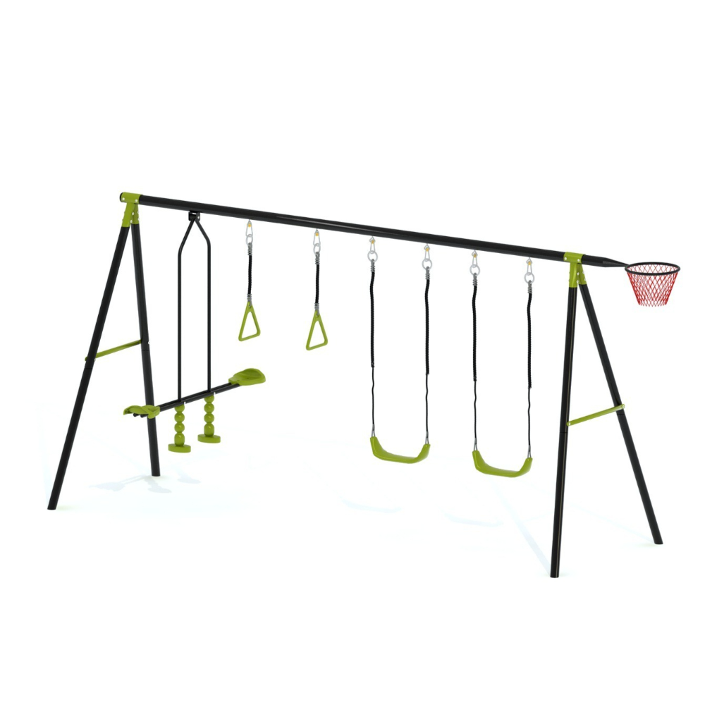 Set de Columpio, Tobogán y Esc - Kids Outdoor Swing Set With Slide reseña y precio