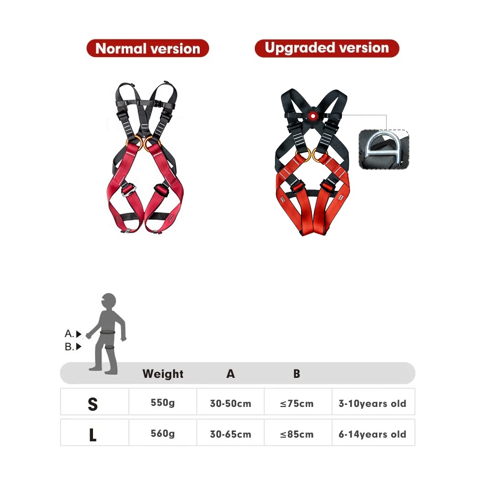 Arnés de cuerpo completo de ex - Kids Outdoor Climber reseña y precio