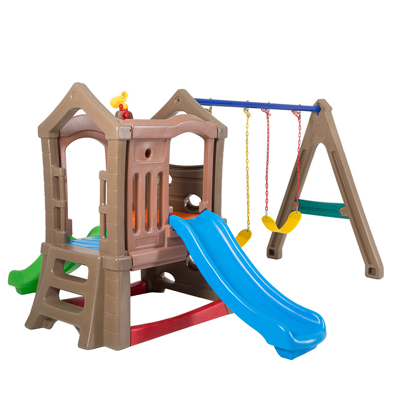 Parque infantil de doble tobog - Kids Outdoor Swing Set With Slide reseña y precio