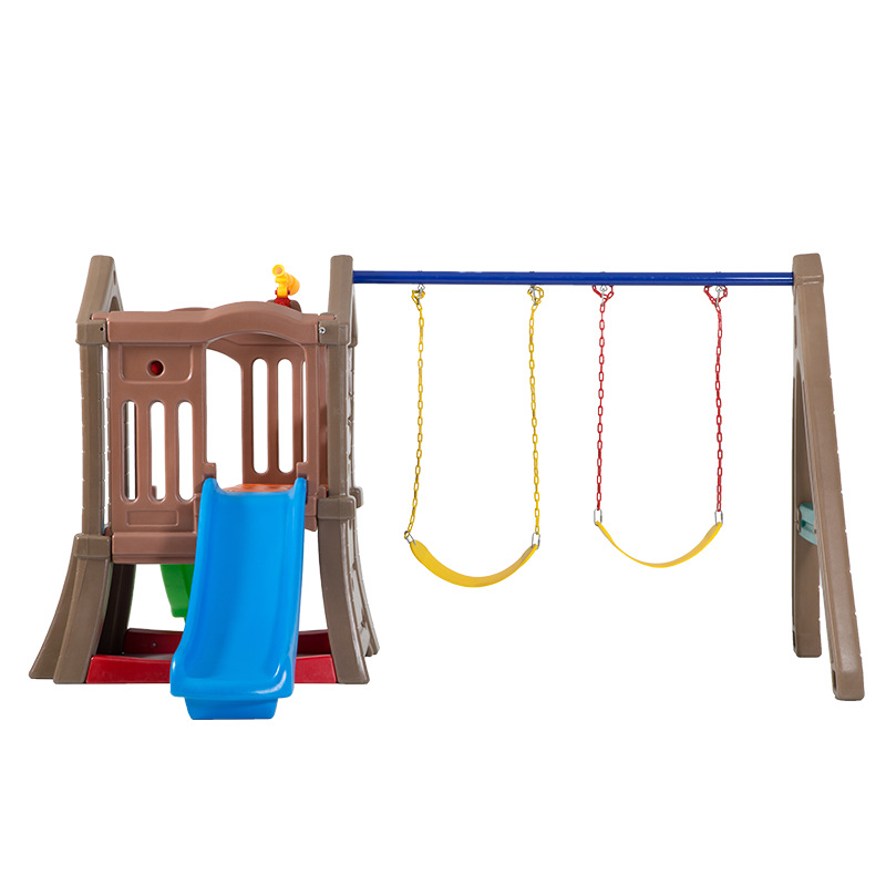Parque infantil de doble tobog - Kids Outdoor Swing Set With Slide reseña y precio