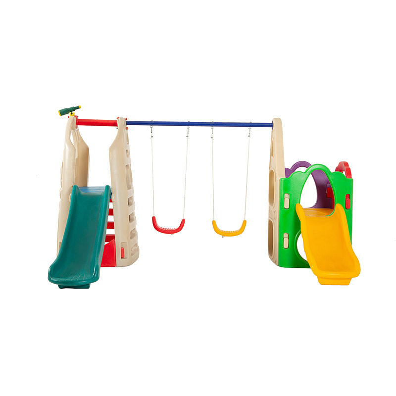 Parque infantil de doble tobog - Kids Outdoor Swing Set With Slide reseña y precio