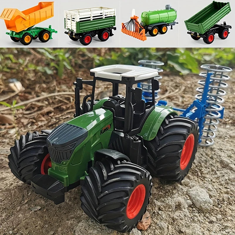 Tractor Agrícola Inercial 1:24 - Kids Outdoor Gifts reseña y precio