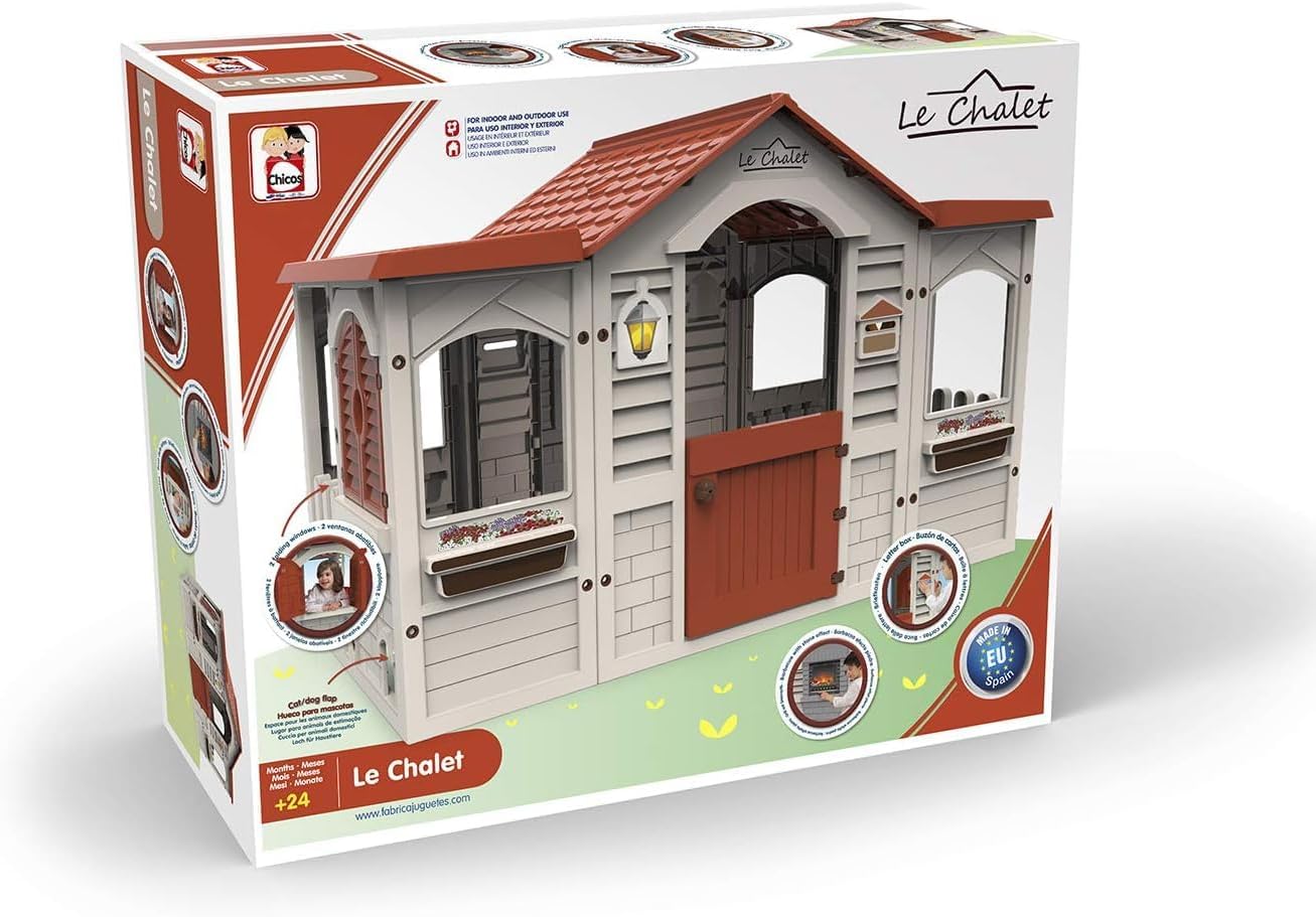 Casa de Juegos Le Chalet Grand - Kids Outdoor Playhouse reseña y precio