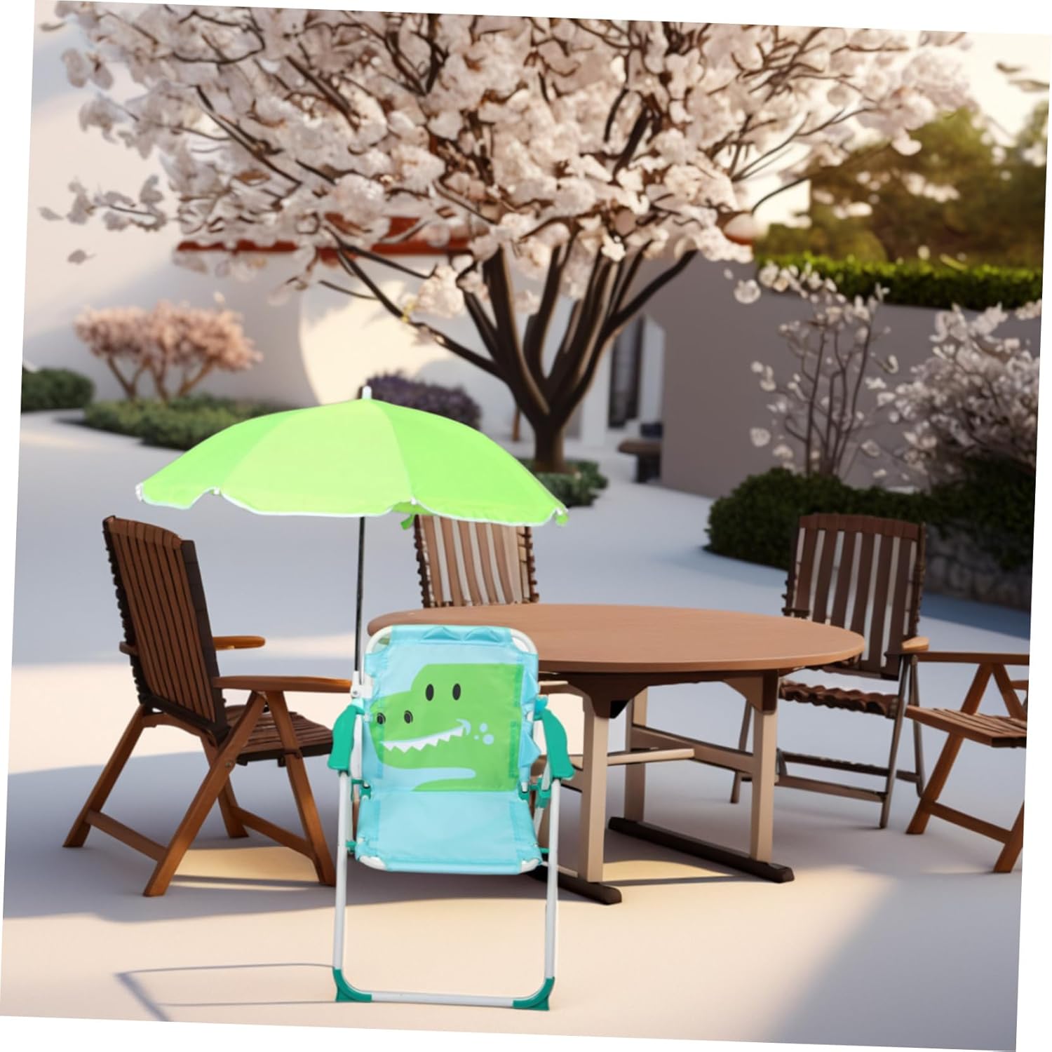 1 Juego de silla de playa pleg - Kids Outdoor Lounge Chair reseña y precio