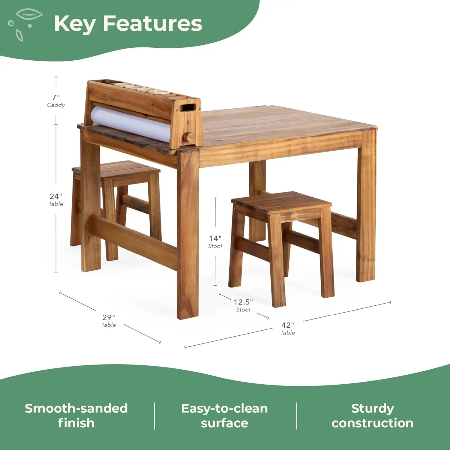 Conjunto de Mesa y Taburetes d - Kids Outdoor Chair And Table reseña y precio
