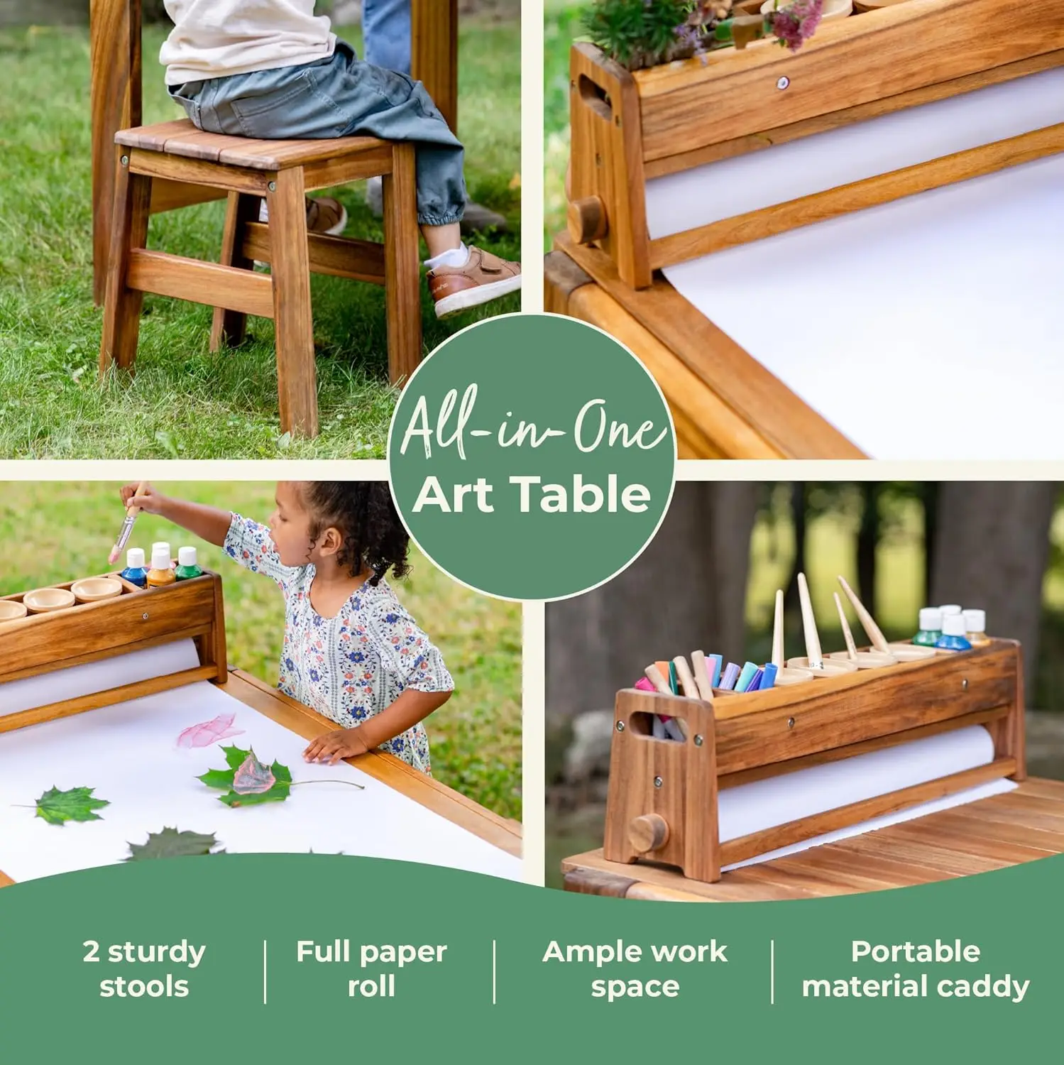 Conjunto de Mesa y Taburetes d - Kids Outdoor Chair And Table reseña y precio