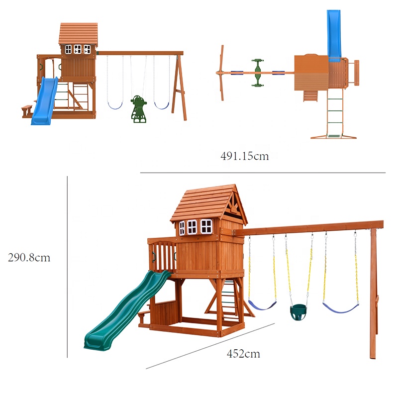 Gran equipo de juegos al aire  - Kids Outdoor Monkey Bars reseña y precio