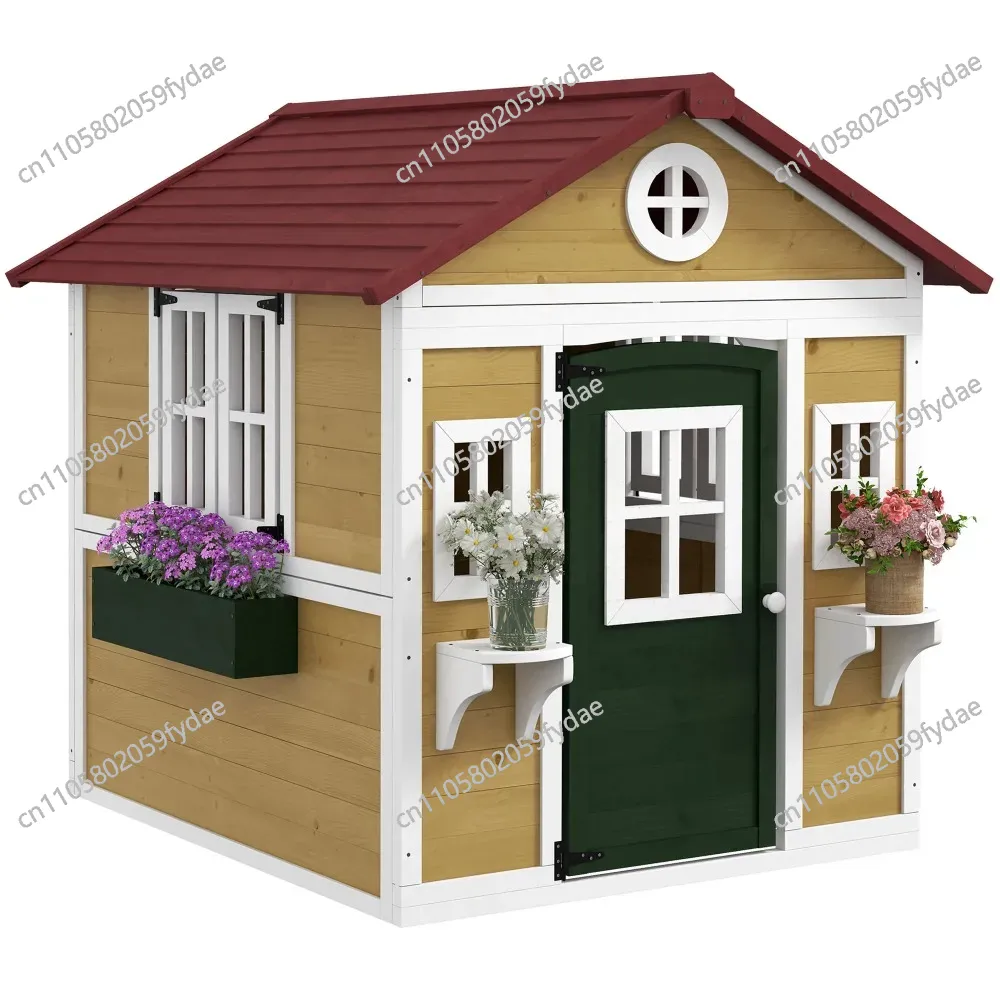 Casita de Juegos para Niños al - Kids Outdoor Playhouse reseña y precio