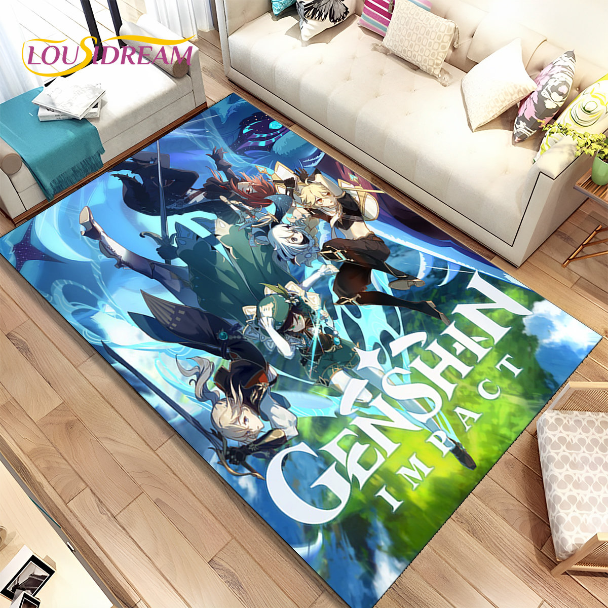 Genshin-alfombra de área de ju - Kids Outdoor Area reseña y precio