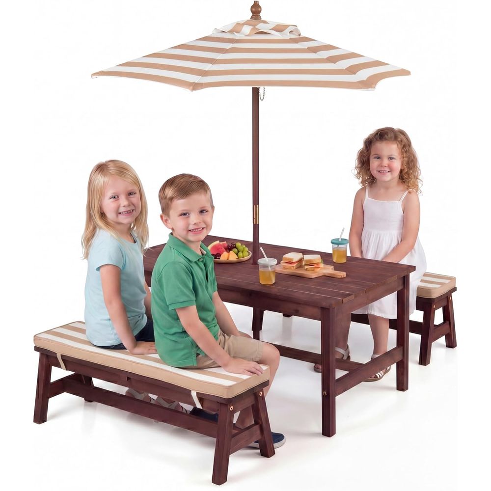 Mesa de picnic para niños, tab - Kids Outdoor Bench Table reseña y precio