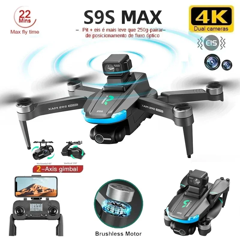 Nuevo S9S MAX MINI Drone 4K 2  - Kids Outdoor Toy Storage reseña y precio