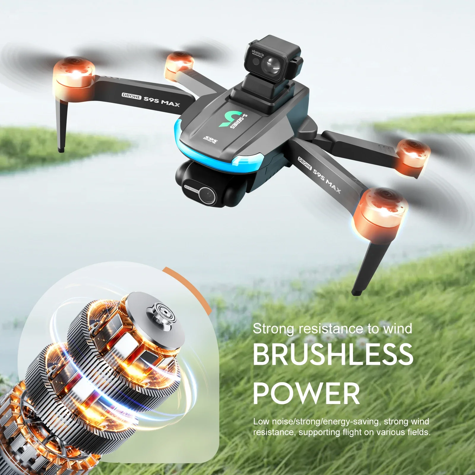 Nuevo S9S MAX MINI Drone 4K 2  - Kids Outdoor Toy Storage reseña y precio