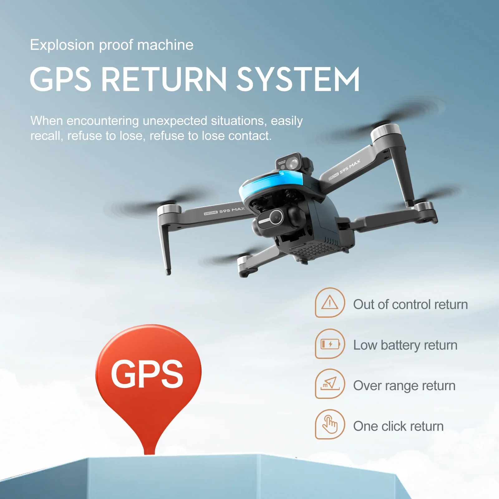 Nuevo S9S MAX MINI Drone 4K 2  - Kids Outdoor Toy Storage reseña y precio