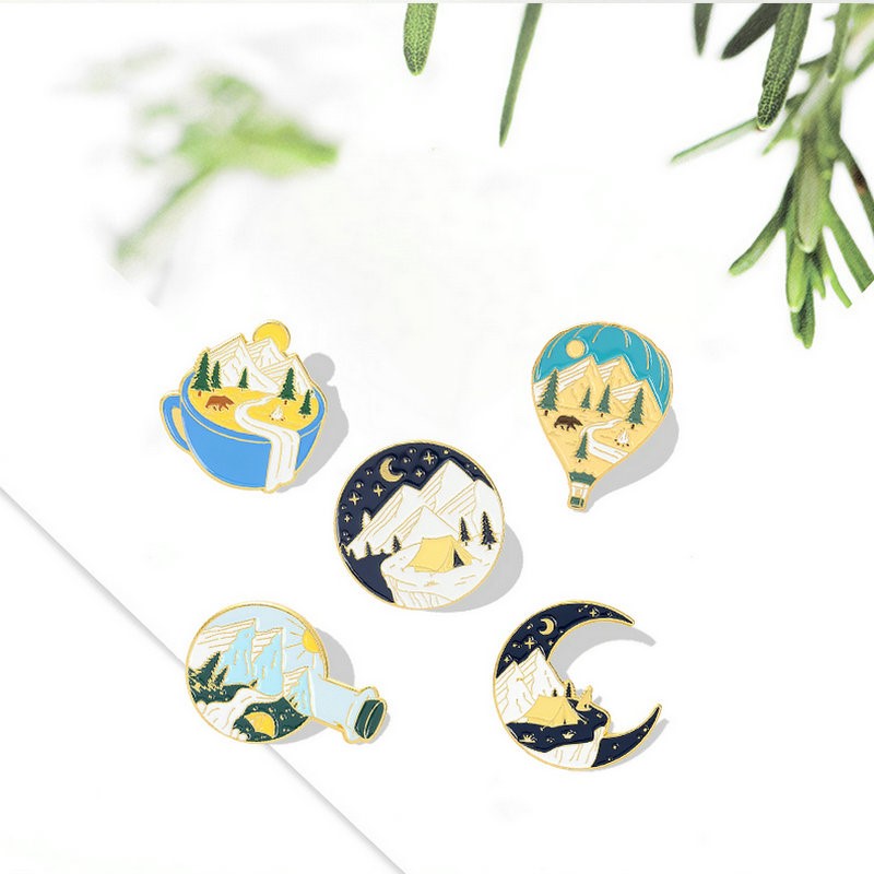 Alfileres esmaltados de aventu - Kids Outdoor Gifts reseña y precio