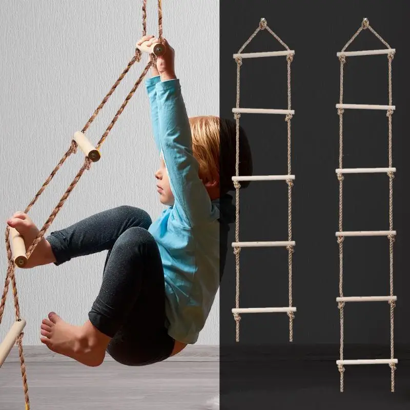 Escalera de madera para activi - Kids Outdoor Climber reseña y precio