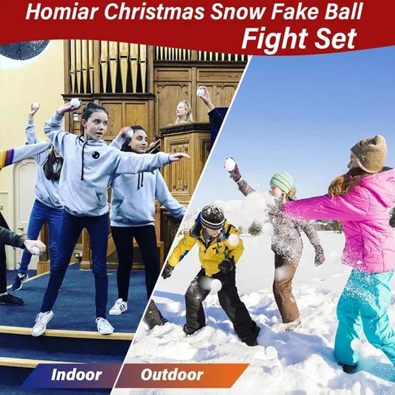 Bolas de nieve falsas suaves p - Kids Indoor Outdoor Games reseña y precio