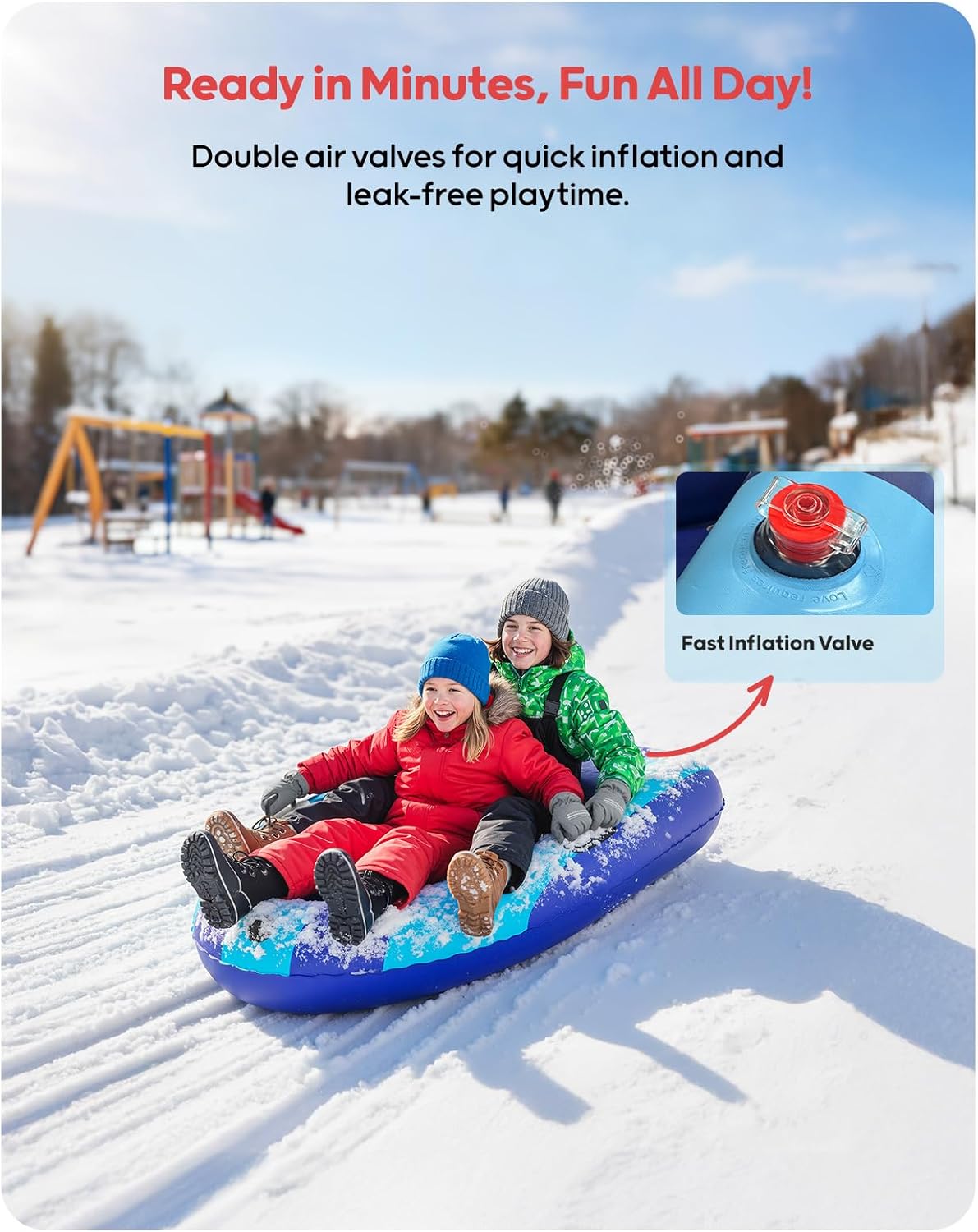 Trineo de Nieve Inflable de PV - Kids Outdoor Gifts reseña y precio