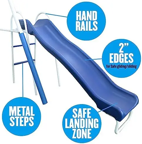 Free N Swing - Columpio para 7 - Kids Outdoor Swing Set With Slide reseña y precio