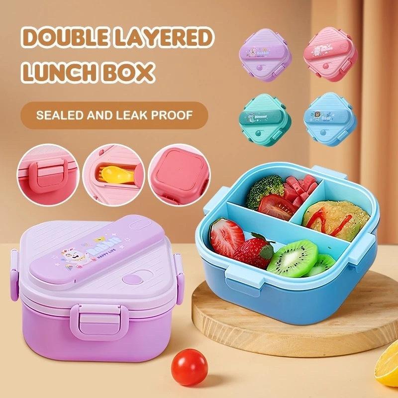 Lonchera Bento de 3 Compartime - Kids.Outdoor Utensils reseña y precio