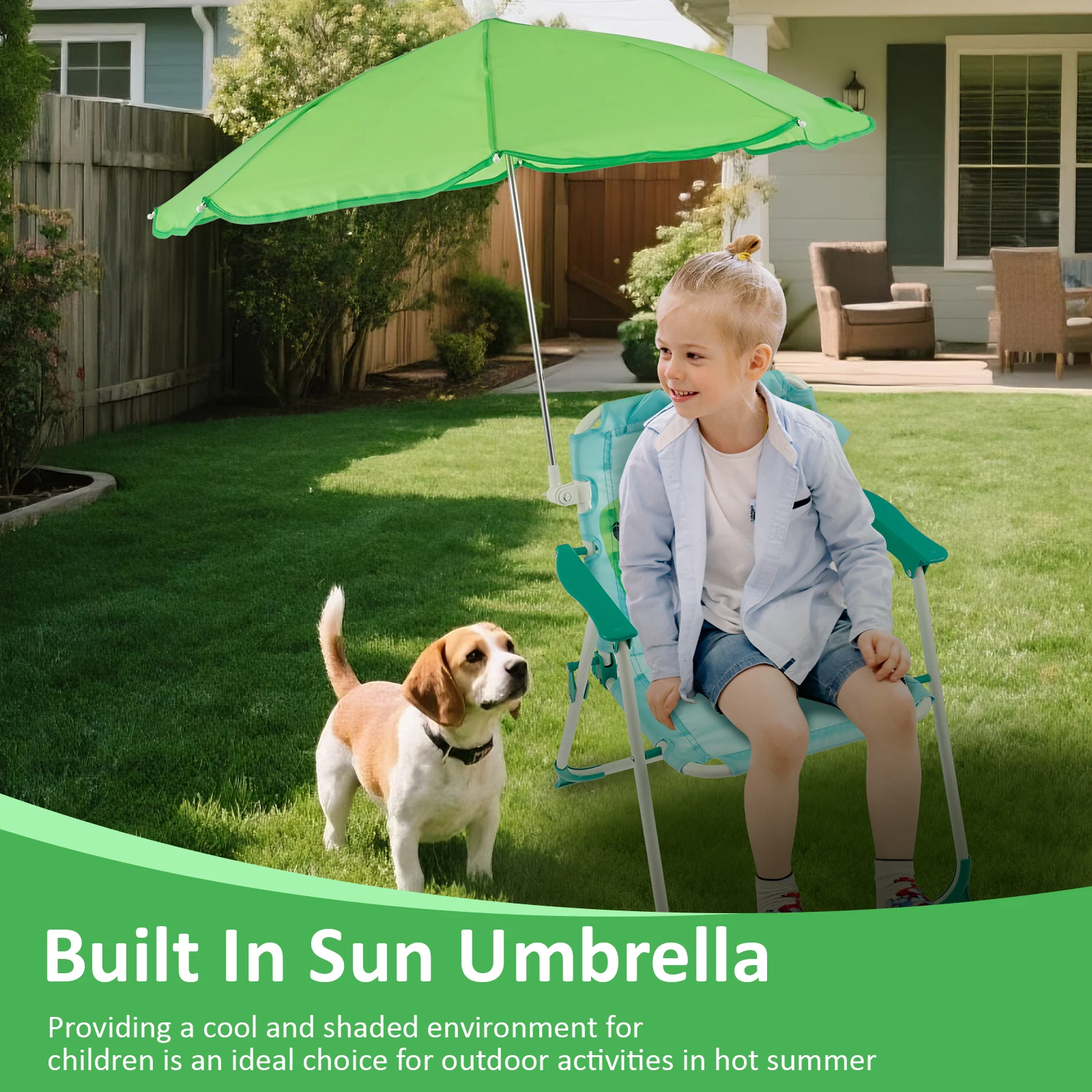 Silla de playa plegable para n - Kids Outdoor Lounge Chair reseña y precio
