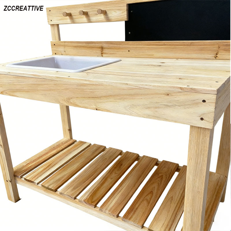 ZCCREATTIVE Bancos de Jardiner - Kids Outdoor Bench Table reseña y precio