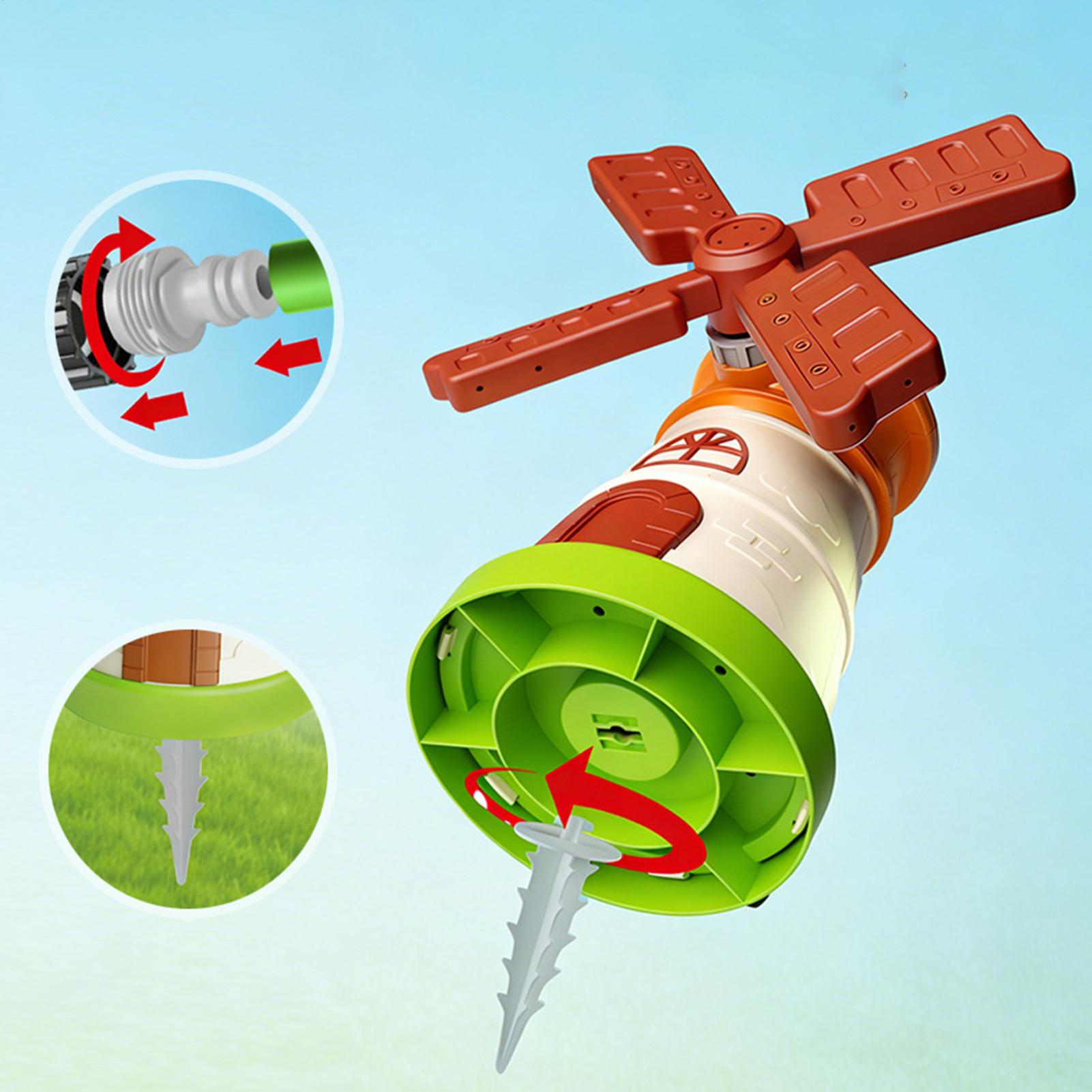 Aspersor de Agua Giratorio con - Kids Outdoor Yard Toys reseña y precio
