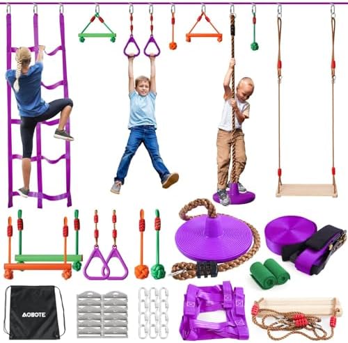 Circuito de Obstáculos para Ni - Kids Outdoor Monkey Bars reseña y precio