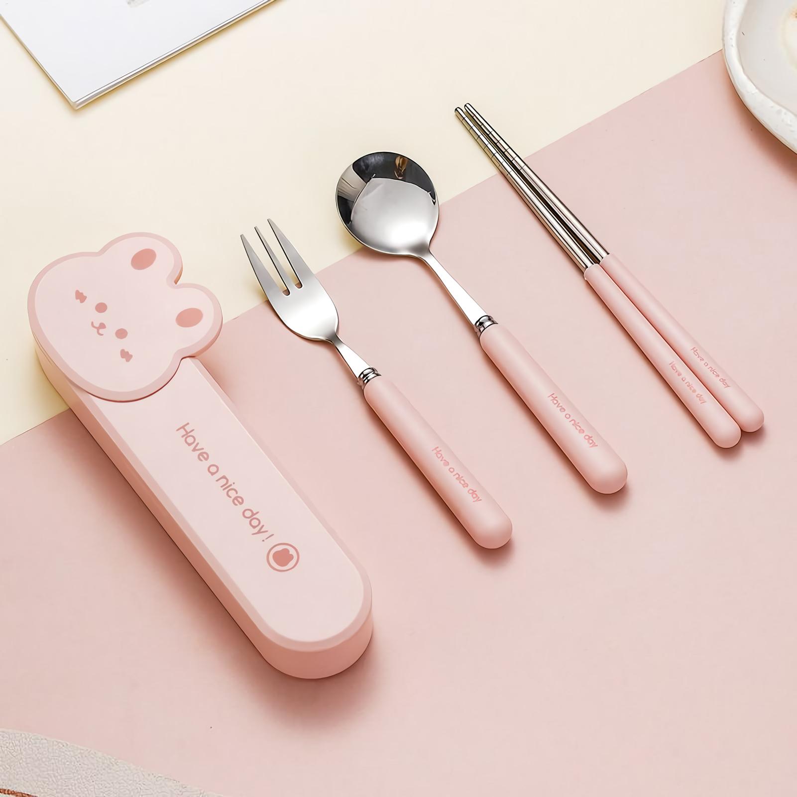 Utensilios de viaje, juego de  - Kids.Outdoor Utensils reseña y precio
