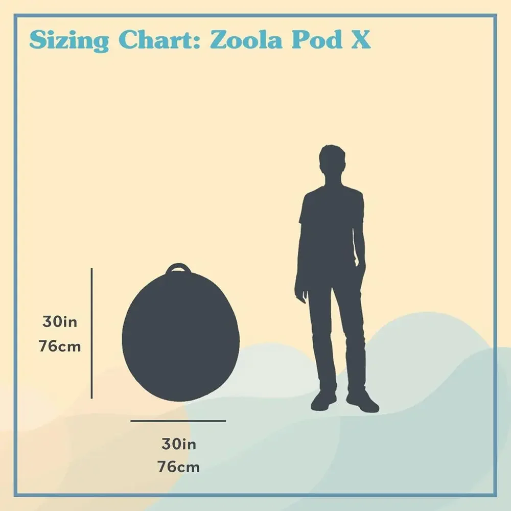 Sillón Puff Zoola Pod X para E - Kids Outdoor Lounge Chair reseña y precio