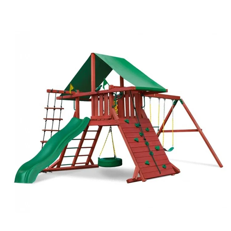 2026 Juego de tobogán y colump - Kids Outdoor Swing Set With Slide reseña y precio