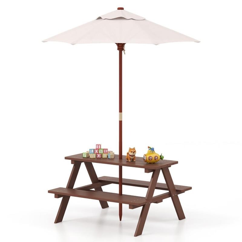 Conjunto de Mesa y Bancos de P - Kids Outdoor Bench Table reseña y precio