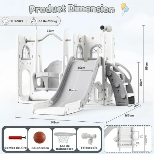 Parque Infantil Interior y Ext - Kids Outdoor Climber reseña y precio