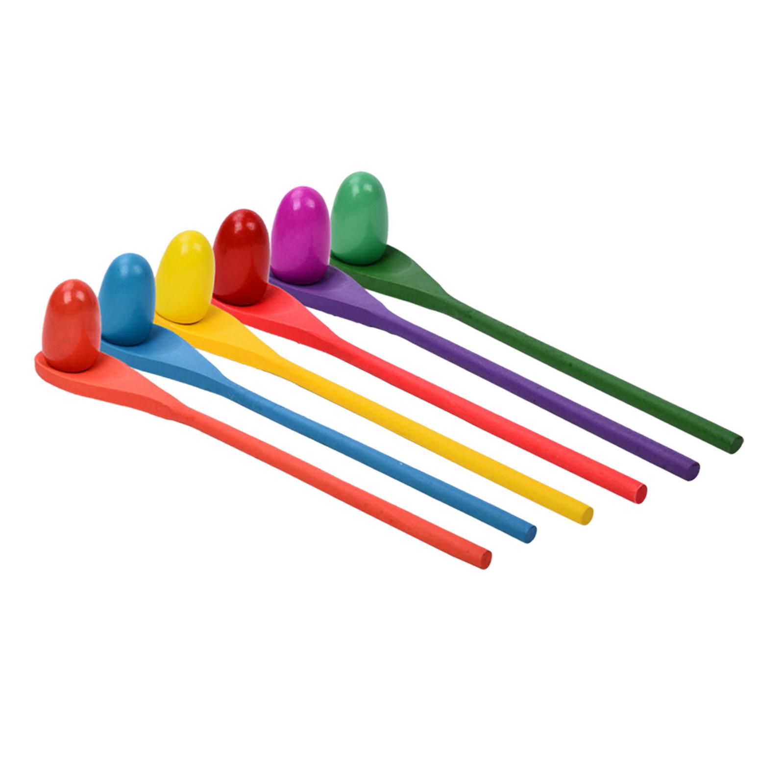 Juego de 6 Cucharas para Huevo - Kids Outdoor Yard Toys reseña y precio