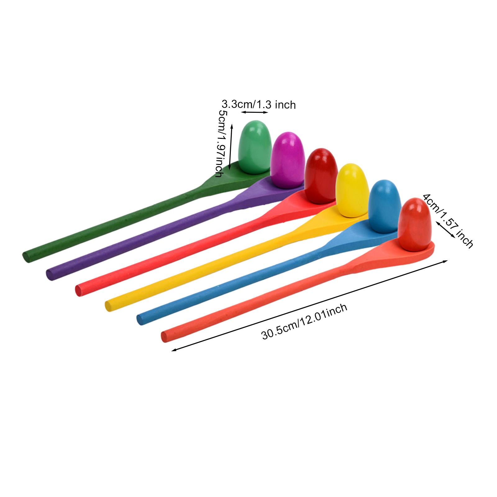 Juego de 6 Cucharas para Huevo - Kids Outdoor Yard Toys reseña y precio