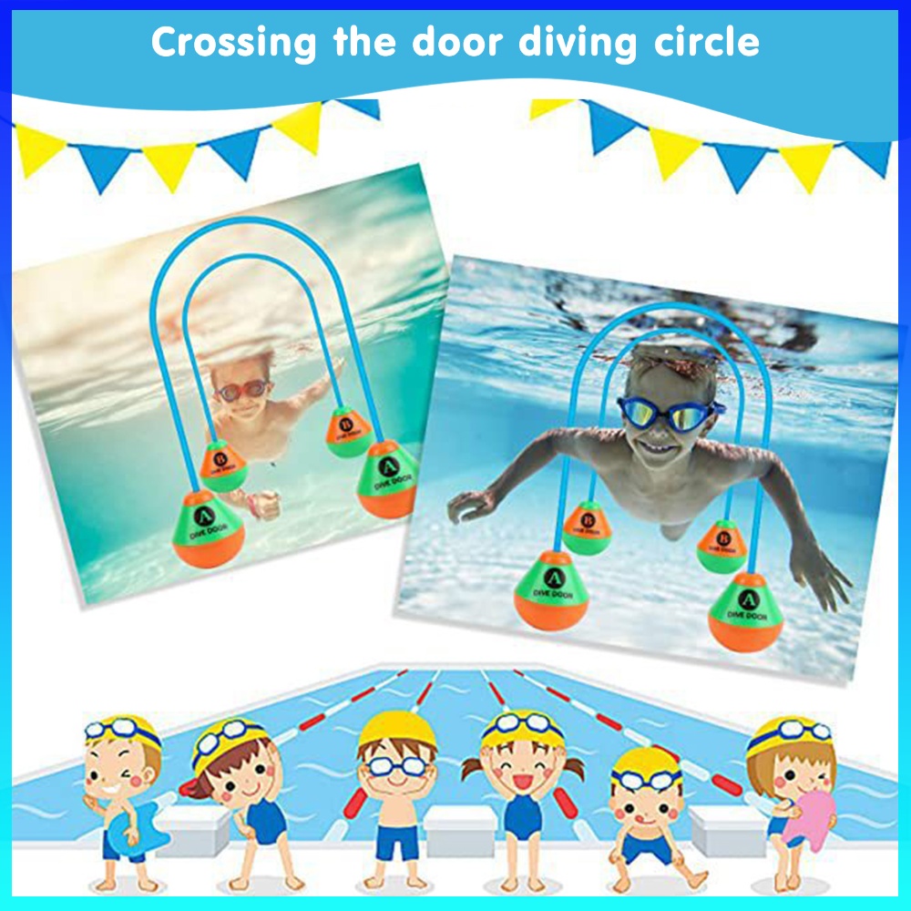 Juego de 2 Anillos de Natación - Kids Indoor Outdoor Games reseña y precio